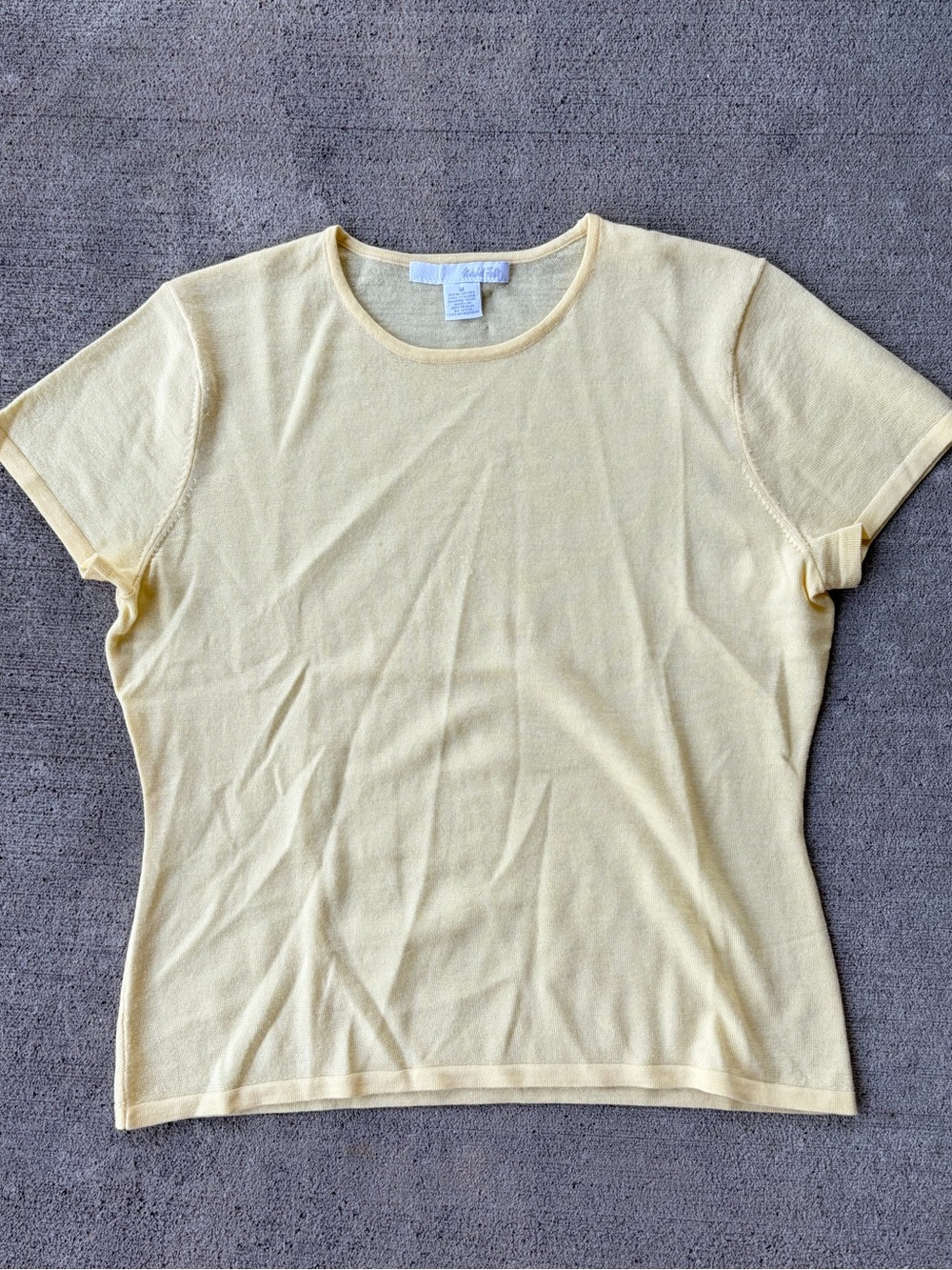 Vintage 90s Marshall Fields 100% extra fine Italian merino wool butter sweater